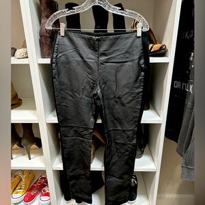 Chico’s faux-leather front panel pants size.5